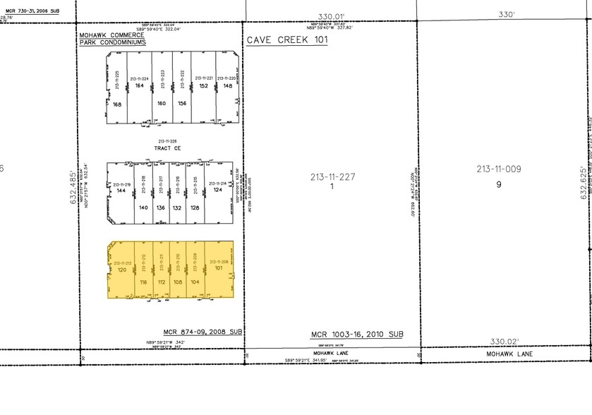 2610 E Mohawk Ln, Phoenix, AZ à louer - Plan cadastral – Image 2 sur 25