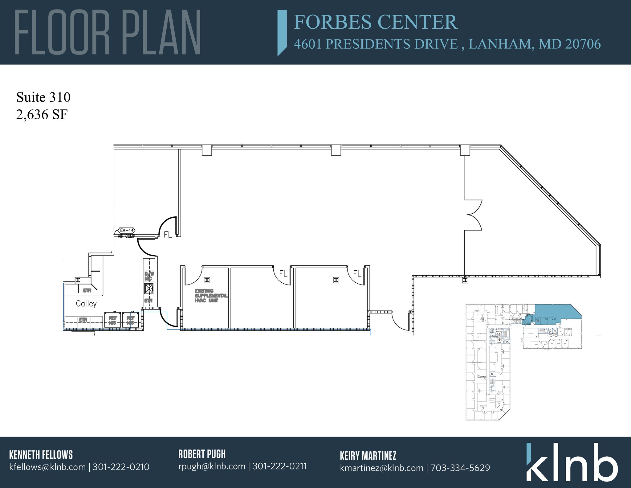 4601 Presidents Dr, Lanham, MD à louer Plan d’étage– Image 1 sur 1