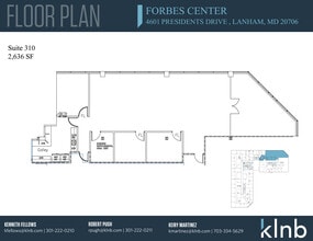 4601 Presidents Dr, Lanham, MD à louer Plan d’étage– Image 1 sur 1