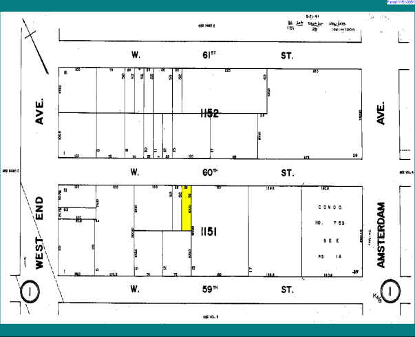 555 W 59th St, New York, NY à louer - Plan cadastral – Image 2 sur 4