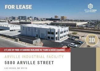 Plus de détails pour 5880 Arville Street St, Las Vegas, NV - Industriel/Logistique à louer