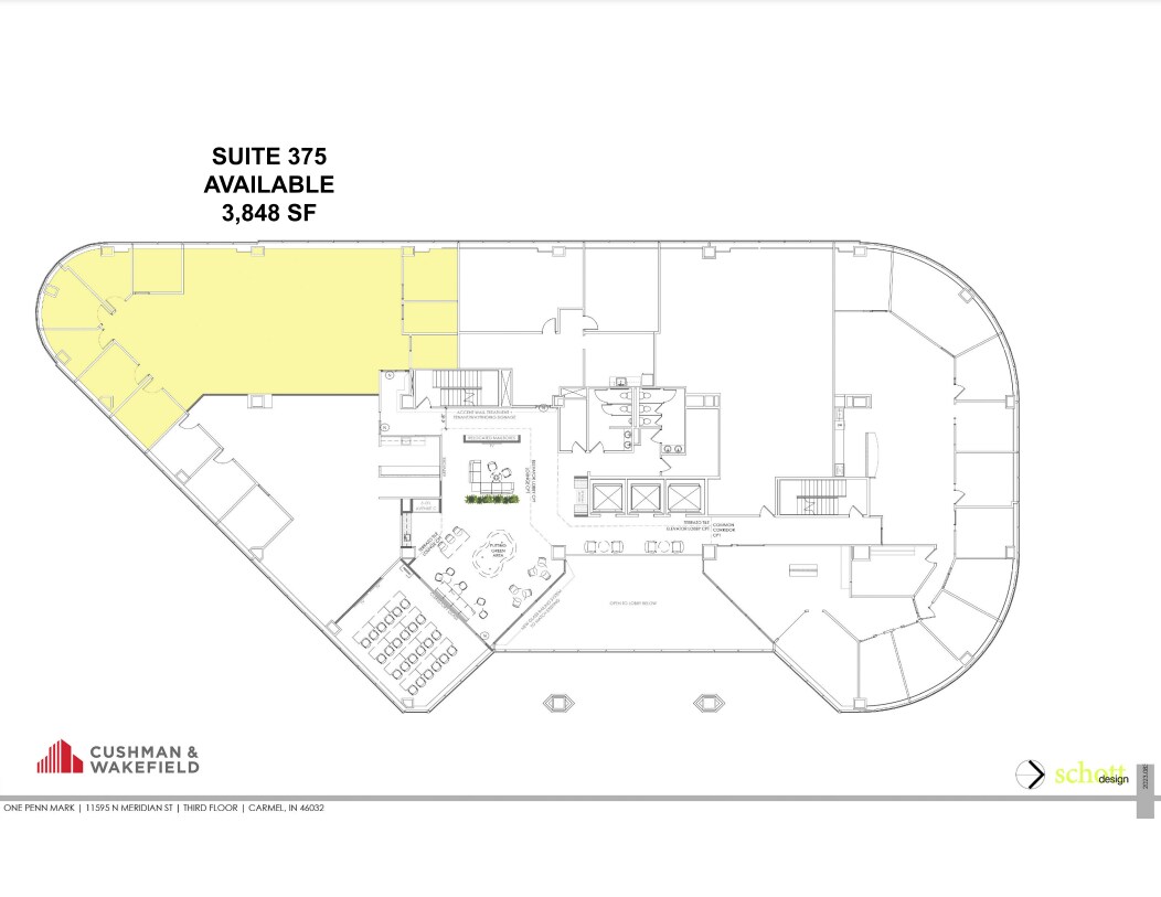 11595 N Meridian St, Carmel, IN à louer Plan d’étage– Image 1 sur 1