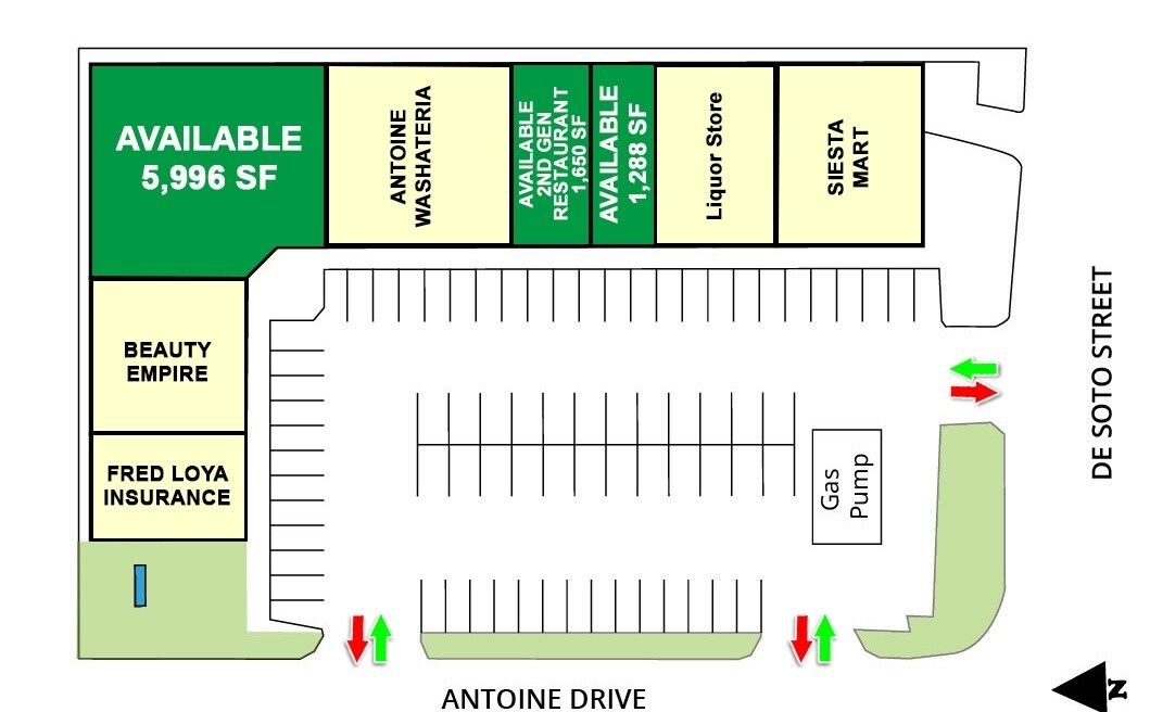 6002 Antoine Dr, Houston, TX à louer Plan de site– Image 1 sur 1