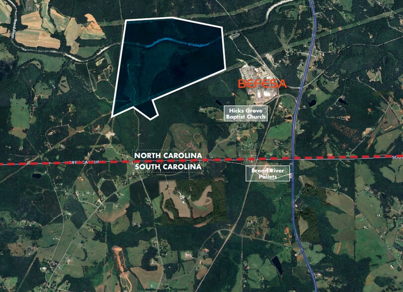 201 Montgomery Extension rd, Mooresboro, NC à vendre - Aérien – Image 2 sur 5
