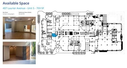 407 Laurier Ave W, Ottawa, ON à louer Plan d’étage– Image 2 sur 2