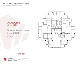 434 Fayetteville St, Raleigh, NC à louer Plan d’étage– Image 1 sur 1