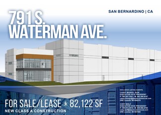 Plus de détails pour 791 S Waterman Ave, San Bernardino, CA - Industriel/Logistique à vendre