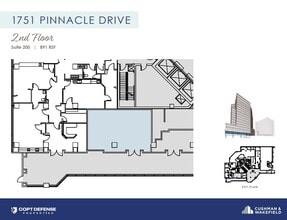 1751 Pinnacle Dr, McLean, VA à louer Plan d’étage– Image 1 sur 1