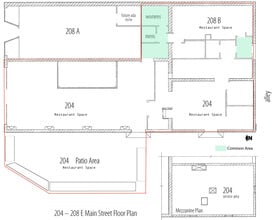 204-208 E Main St, Ventura, CA à louer Plan d’étage– Image 1 sur 1