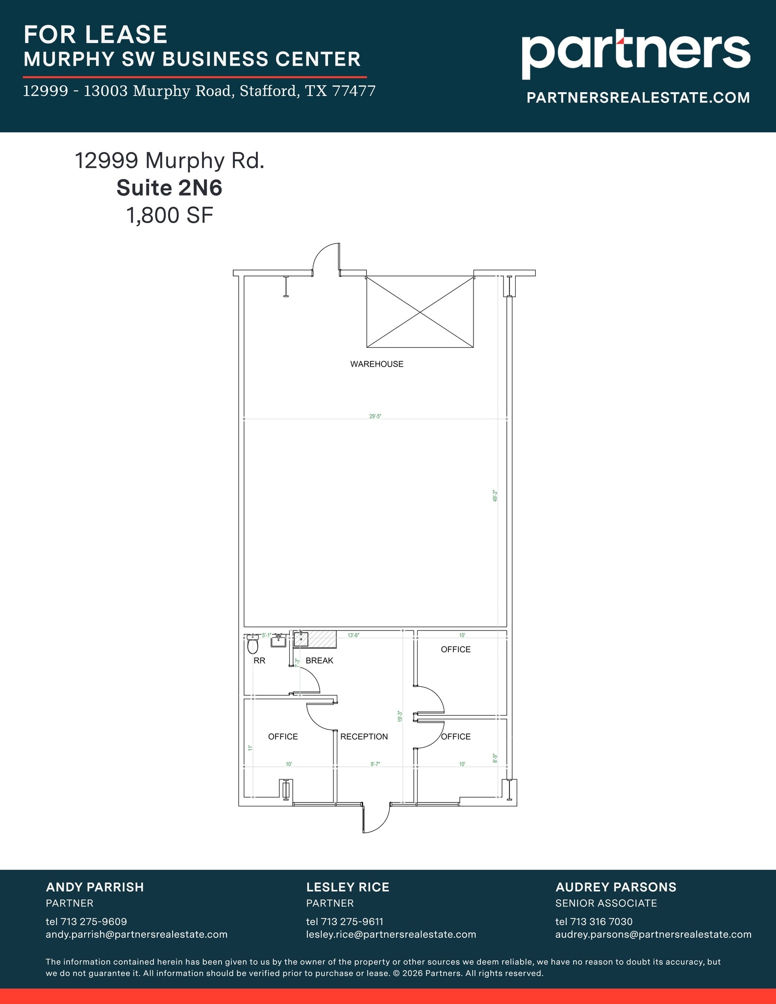 12999-13003 Murphy Rd, Stafford, TX à louer Plan de site– Image 1 sur 1