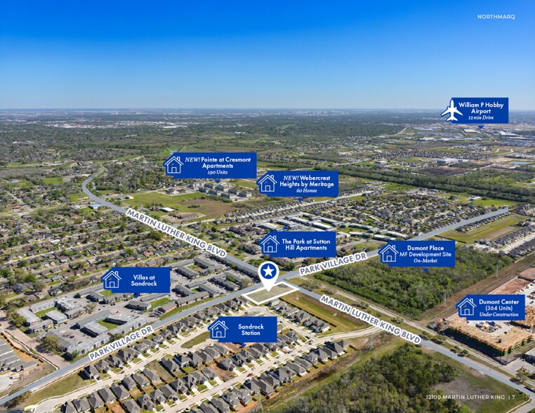 12100 Martin Luther King Blvd, Houston, TX à vendre - Aérien – Image 2 sur 2
