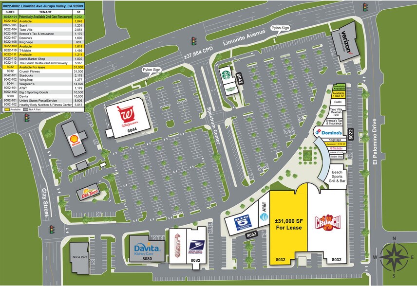 8032 Limonite Ave, Riverside, CA à louer - Plan de site – Image 2 sur 13