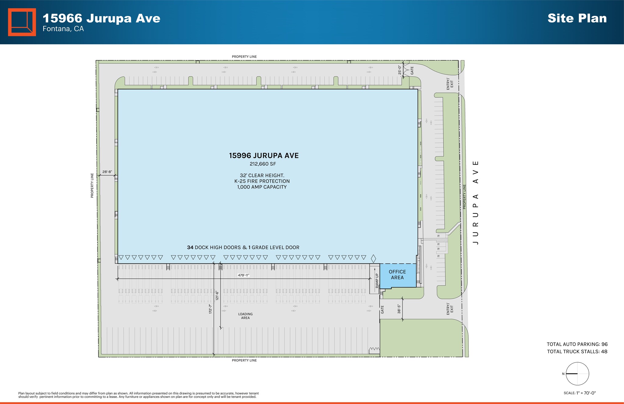 15996 Jurupa Ave, Fontana, CA à louer Plan de site– Image 1 sur 1