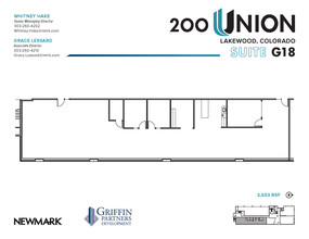 200 Union Blvd, Lakewood, CO à louer Plan d’étage– Image 1 sur 2