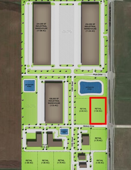 4800 128th Street, Urbandale, IA à vendre - Plan de site – Image 2 sur 2