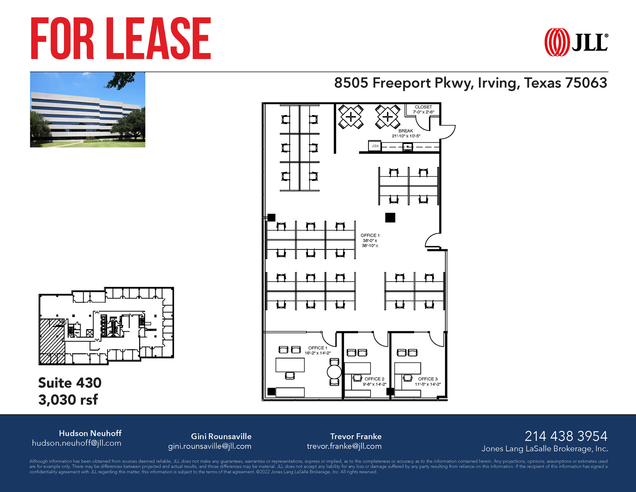 8505 Freeport Pky, Irving, TX à louer Plan d’étage– Image 1 sur 1