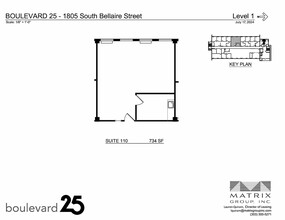 1805 S Bellaire St, Denver, CO à louer Plan d’étage– Image 2 sur 2