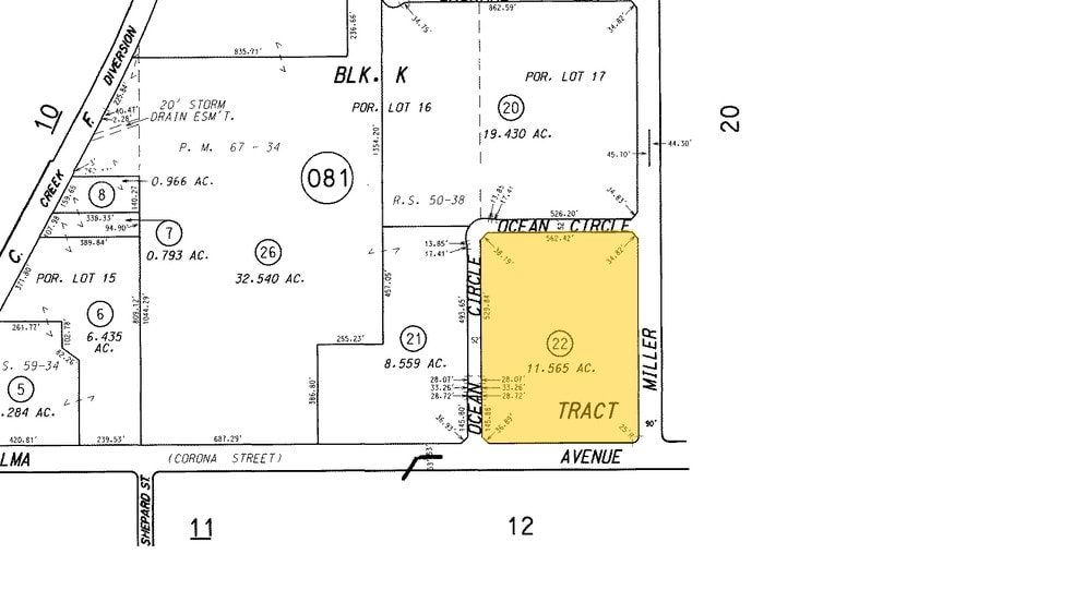 1150 N Ocean, Anaheim, CA à louer - Plan cadastral – Image 3 sur 5
