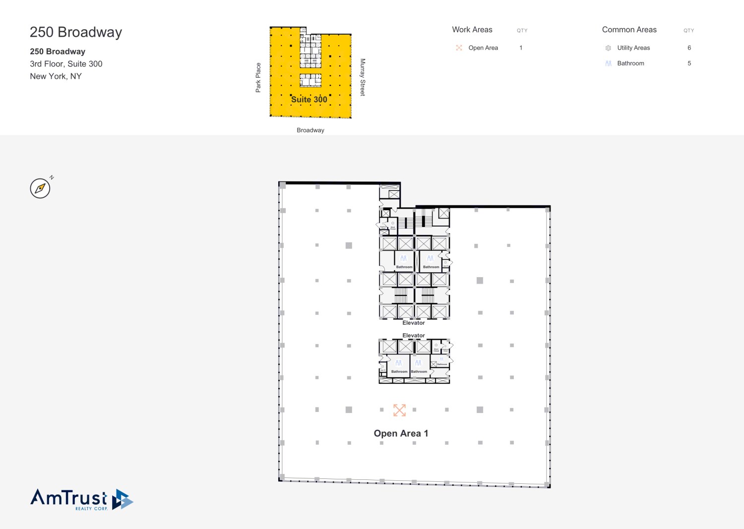 250 Broadway, New York, NY à louer Plan d’étage– Image 1 sur 1
