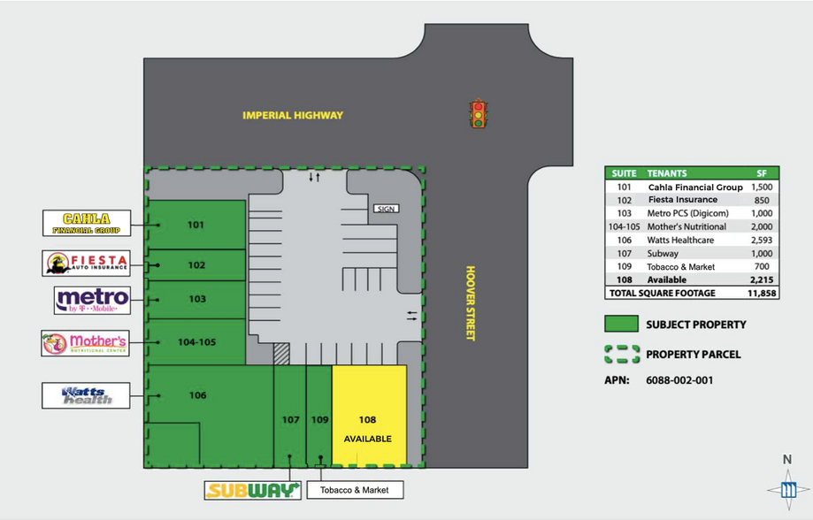 700 W Imperial Hwy, Los Angeles, CA à louer - Plan de site – Image 2 sur 7