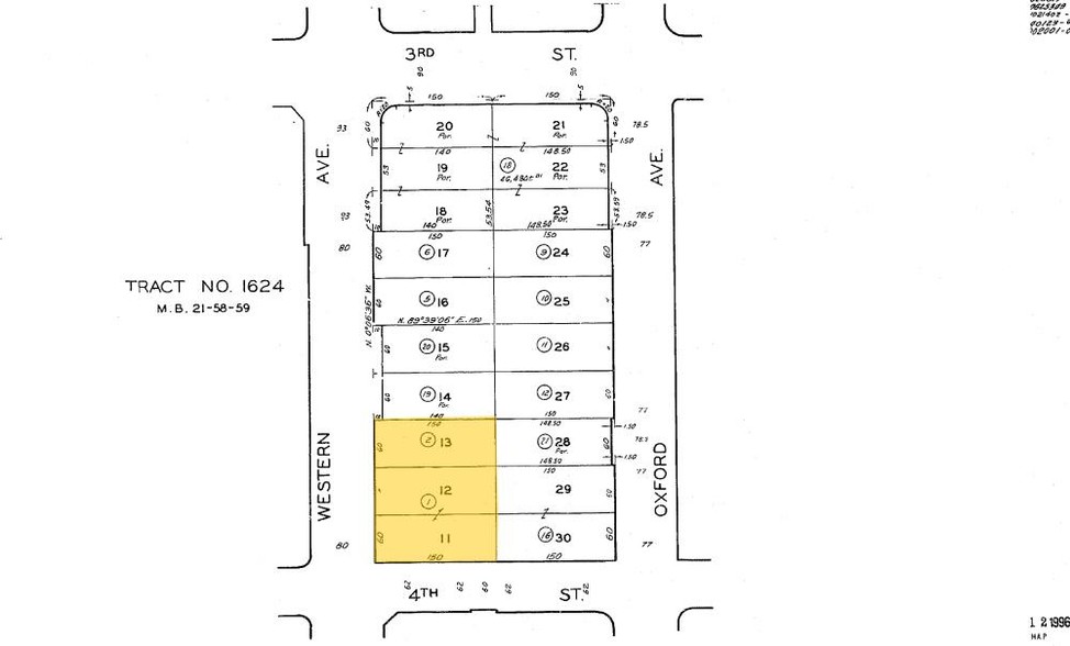 356 S Western Ave, Los Angeles, CA à louer - Plan cadastral – Image 2 sur 8