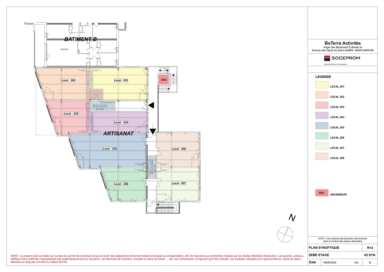 25 Boulevard Elisabeth Boselli, Angers, MEL 49100 - Lot 208 -  - Plan d’étage - Image 1 of 5