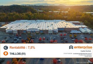 Thillois - Vue aérienne  vue de carte