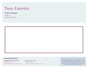 7500 Fannin St, Houston, TX à louer Plan d’étage– Image 2 sur 2