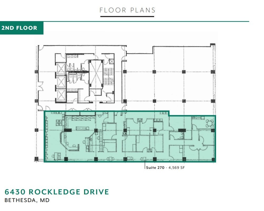 6430 Rockledge Dr, Bethesda, MD à louer Plan d’étage– Image 1 sur 1