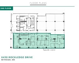 6430 Rockledge Dr, Bethesda, MD à louer Plan d’étage– Image 1 sur 1