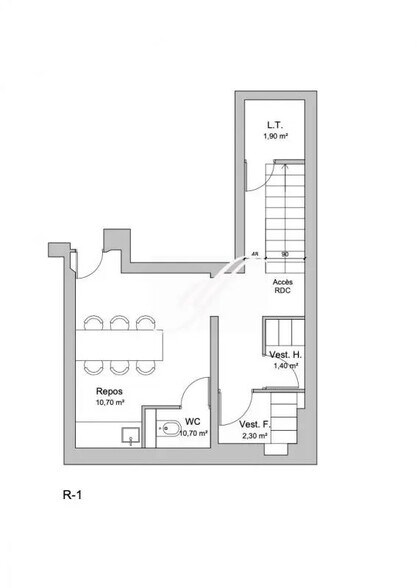 Local commercial dans Paris à vendre - Plan d’étage – Image 2 sur 4