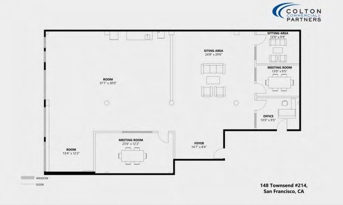 148 Townsend St, San Francisco, CA à louer Plan d’étage– Image 1 sur 1