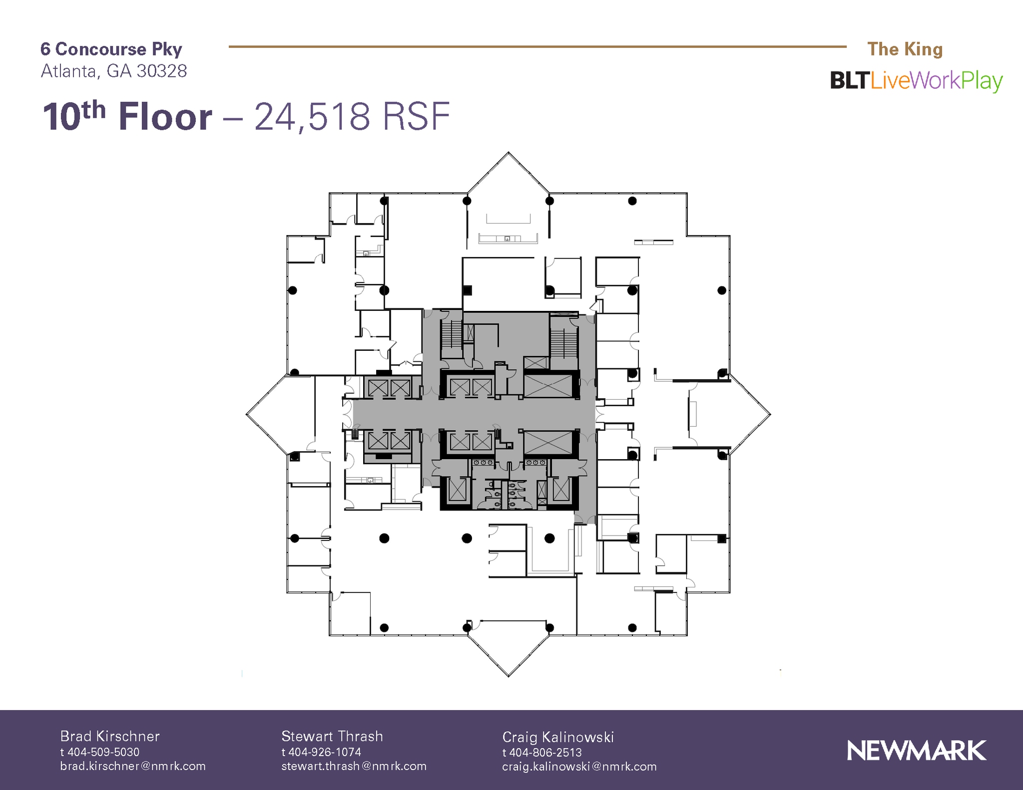 6 Concourse Pky NE, Atlanta, GA à louer Plan d’étage– Image 1 sur 1