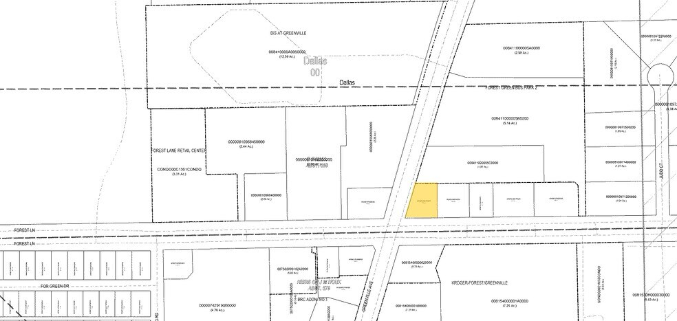 12101 Greenville Ave, Dallas, TX à louer - Plan cadastral – Image 3 sur 10