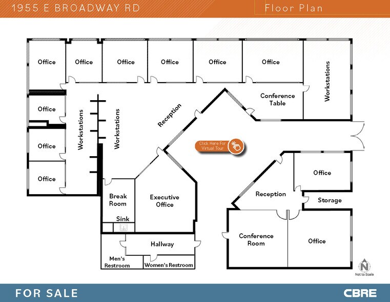 1955 E Broadway Rd, Tempe, AZ à vendre - Plan d’étage – Image 1 sur 9