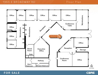 Plus de détails pour 1955 E Broadway Rd, Tempe, AZ - Bureau à vendre