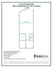 940 E Orangethorpe Ave, Anaheim, CA à louer Plan de site– Image 1 sur 1