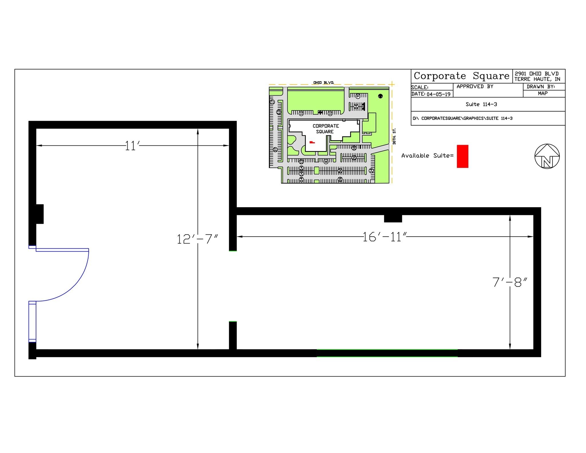 2901 Ohio Blvd, Terre Haute, IN à louer Plan de site– Image 1 sur 1