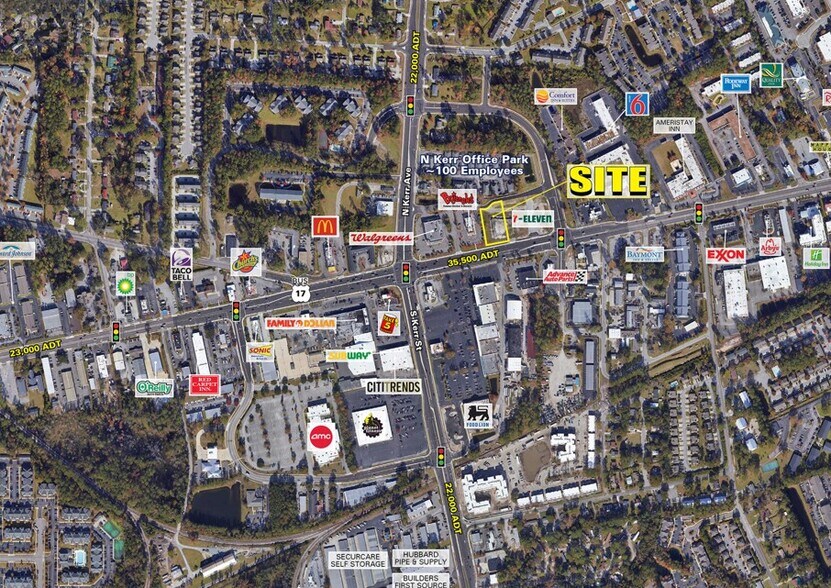 4505-4621 Market St, Wilmington, NC à louer - Aérien – Image 2 sur 3