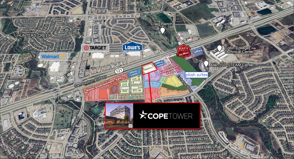 Sam Rayburn Tollway (SH-121) & Exchange Parkway, Allen, TX à vendre - Plan de site – Image 2 sur 8