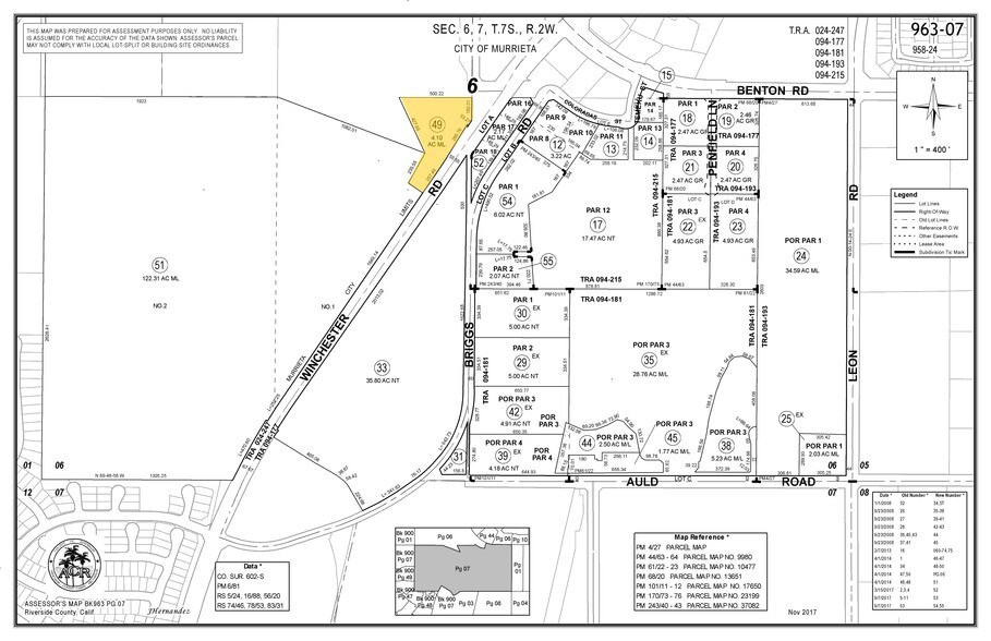 36505 Winchester Rd, Murrieta, CA à vendre - Plan cadastral – Image 2 sur 2