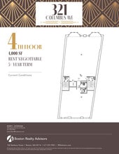 321 Columbus Ave, Boston, MA à louer Plan d’étage– Image 2 sur 7