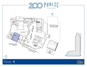 200 Public Sq, Cleveland, OH à louer Plan d’étage– Image 1 sur 4