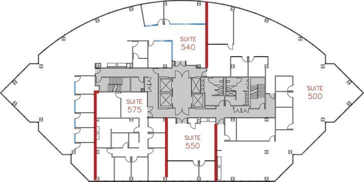 4660 La Jolla Village Dr, San Diego, CA à louer Plan d’étage– Image 1 sur 1