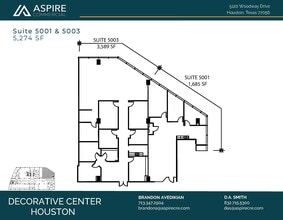 5120 Woodway Dr, Houston, TX à louer Plan d’étage– Image 2 sur 2