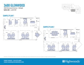 3600 Glenwood Ave, Raleigh, NC à louer Plan d’étage– Image 1 sur 1