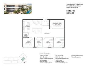 8560 Belleview Dr, Plano, TX à louer Plan d’étage– Image 1 sur 2