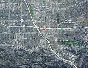 11022 Riverside Drive, North Hollywood, CA - Vue aérienne  vue de carte - Image1
