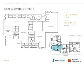 5870 Stoneridge Dr, Pleasanton, CA à louer Plan d’étage– Image 1 sur 1