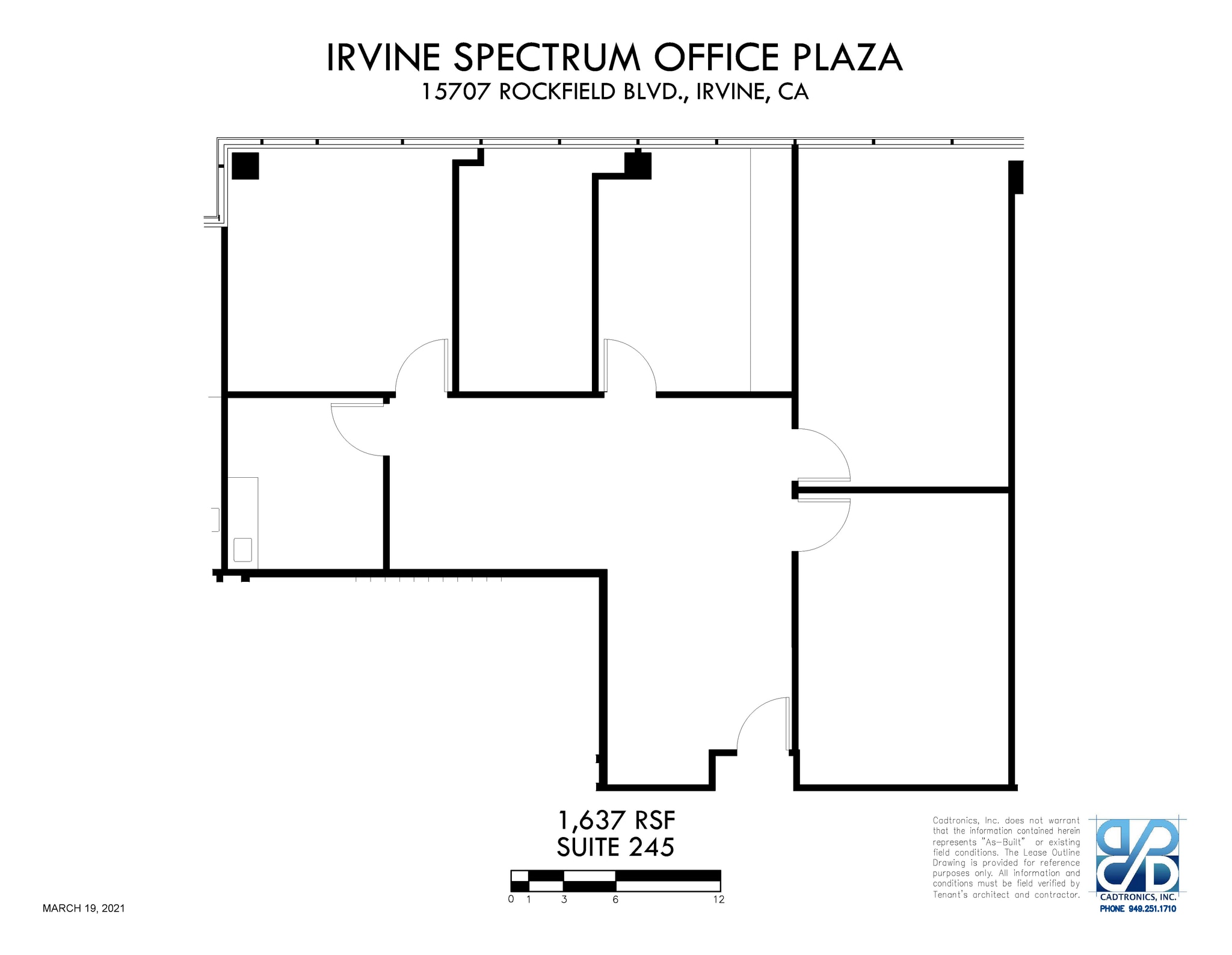 15707 Rockfield Blvd, Irvine, CA à louer Plan d’étage– Image 1 sur 1